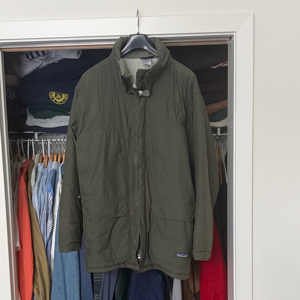 Vintage Patagonia Men's Olive Puffer Parka Jacket men’s medium